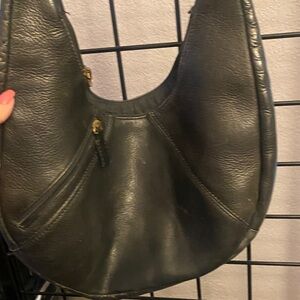 HOBO Classic Black Leather Hobo Bag